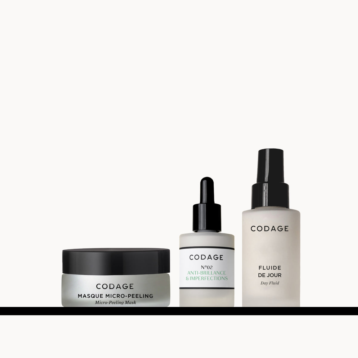 CODAGE Paris Product Collection Anti-Imperfection Routine