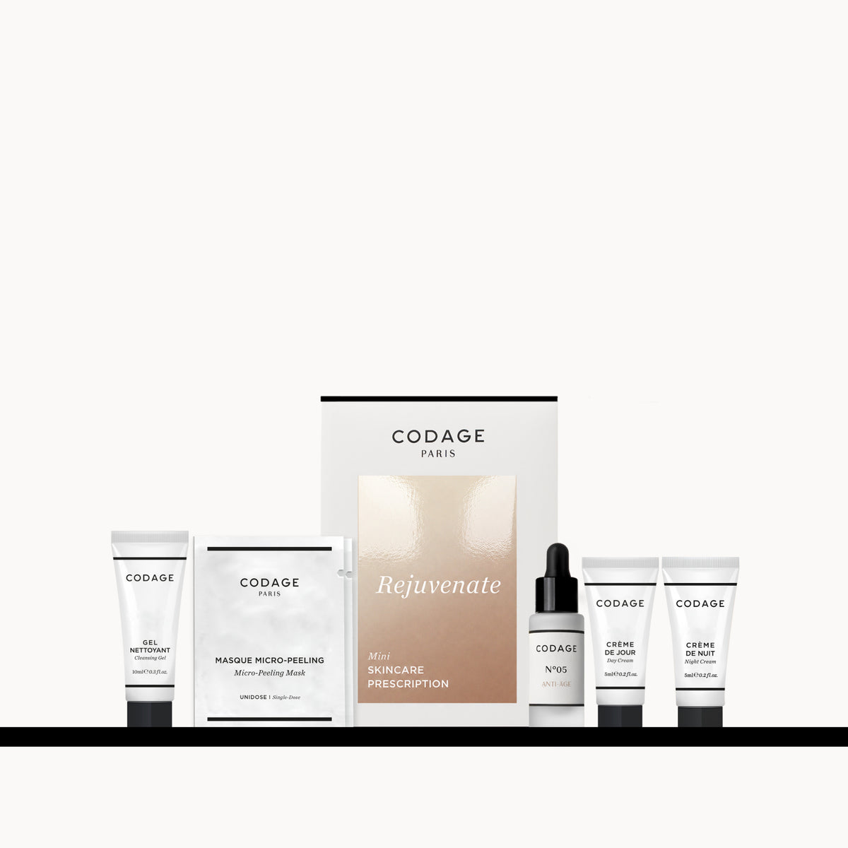CODAGE Paris Product Collection Skin Care Rejuvenate Mini Skincare Prescription